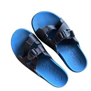 Chacos Boy's Navy and Blue Slide Sandals